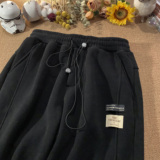 冬季新款加绒加厚束脚裤休闲潮流直筒裤z1002-1-K1060P65控78，男装卫衣，星座906（原电商a316-1）