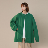 2026秋季新款中性简约纯色圆领宽松开衫衬衫xz1002-1-Y56p60，男装衬衫，星座906（原电商a316-1）