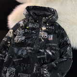 中性款！冬季新款卡通亮面加厚连帽棉袄外套xz1002-1-Y64p128控15，女装短外套，星座906（原电商a316-1）