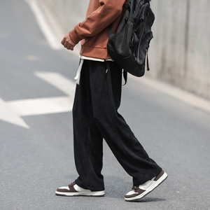 春秋季新款灯芯绒休闲宽松男士卫裤xz1002-1-K55p50控68图片