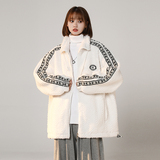 中性款!新款美式织带加厚加绒保暖羊羔绒xz1002-1-Y68P118控158，男装棉衣，星座906（原电商a316-1）