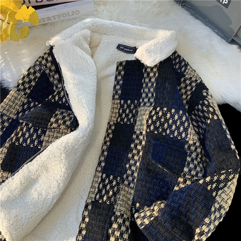 新款小香风格子棉袄xz1002-1-Y75p120图片