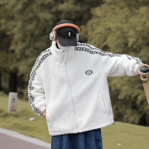 秋冬新款鱼骨纹加绒加厚羊羔绒男保暖棉衣xz1002-1-Y68p118控158，男装棉衣，星座906（原电商a316-1）