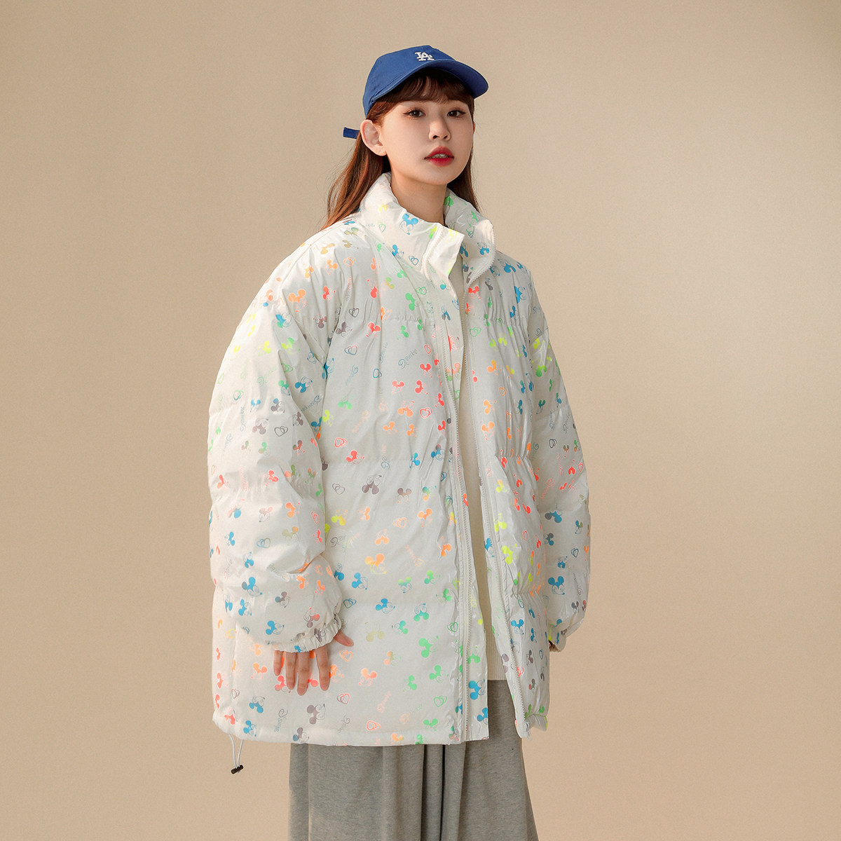 冬季新款米老鼠加厚印花潮流面包服xz1002-1-Y70p125控155,女包手腕包,星座906（原电商a316-1）