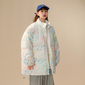 冬季新款米老鼠加厚印花潮流面包服xz1002-1-Y70p125控155