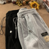 2025新款高品质潮流休闲抽绳裤直筒裤xz1002-1-k1066p55控68，男装休闲裤，星座906（原电商a316-1）