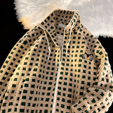 新款小熊刺绣格子加绒加厚羊羔绒男女棉衣xz1002-1-Y72p128控158，男装棉衣，星座906（原电商a316-1）