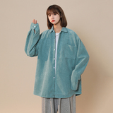 中性款！秋季新款菠萝粒免烫开衫宽松休闲衬衫xz1002-1-Y26P48，男装衬衫，星座906（原电商a316-1）