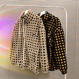 小熊刺绣格子加绒加厚羊羔绒男女棉衣xz1002-1-Y72p128控158，男装棉衣，星座906（原电商a316-1）