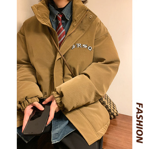 原創(chuàng)潮流PU千鳥格棉衣xz1002-1-Y71p148控188圖片