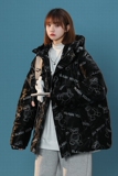 中性款！连帽面包服印花小熊保暖棉衣外套xz1002-1-Y21p138控168，男装棉衣，星座906（原电商a316-1）