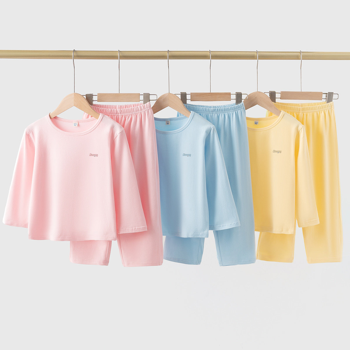 史努比品牌童装女童家居服套装男女童休闲亲肤睡衣两件套内衣秋衣