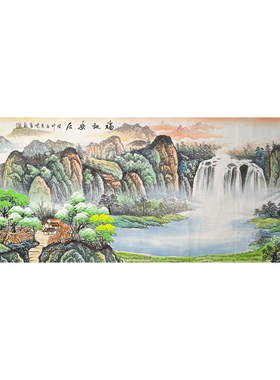 纯手绘国画山水纯手工山水