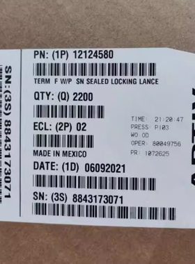 德尔福进口连接器端子12124580