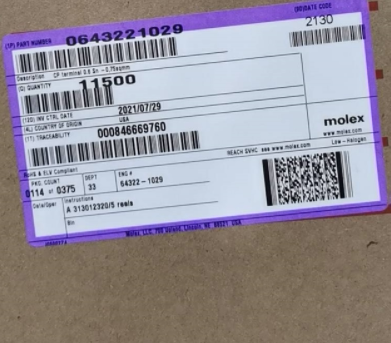 供应MOLEX进口连接器64322-1029