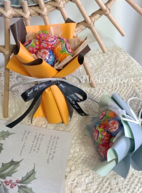 真知棒珍宝珠棒棒糖成品花束