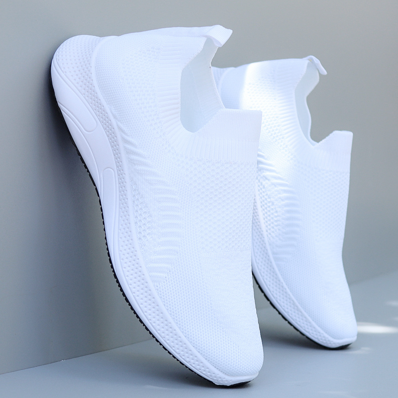 老北京布鞋男鞋夏季新款一脚蹬透气网面休闲运动鞋男士软底懒人鞋