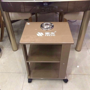 麻将桌茶几棋牌配件家用木茶几烤漆工艺棋牌室钢化玻璃雀友茶几