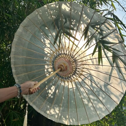 物新工坊油纸伞 云纱 非遗手工伞纸伞古风伞汉服雨伞晴雨伞防雨