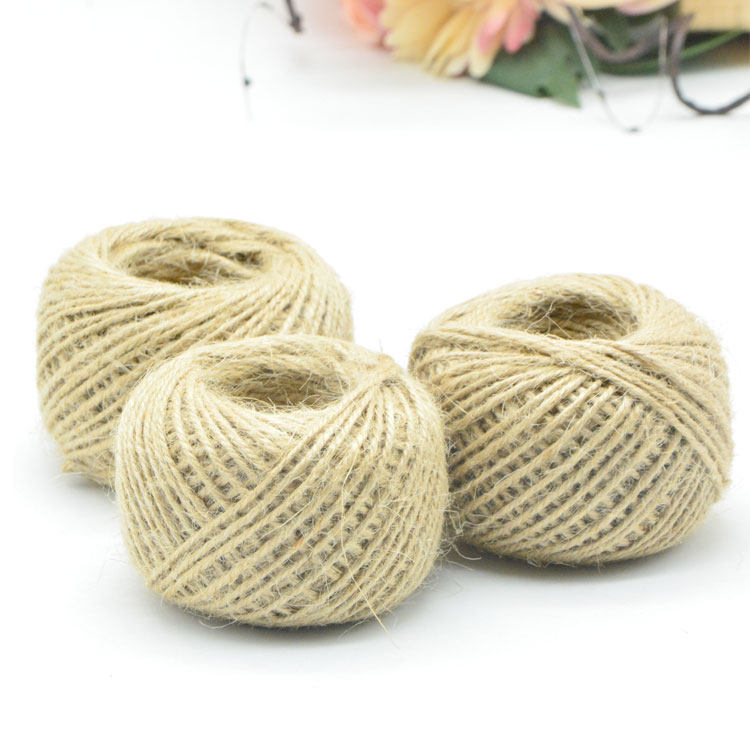 花艺包装材料拉菲草麻绳鲜花包装资材辅料捆绑绳编织材料一卷50米