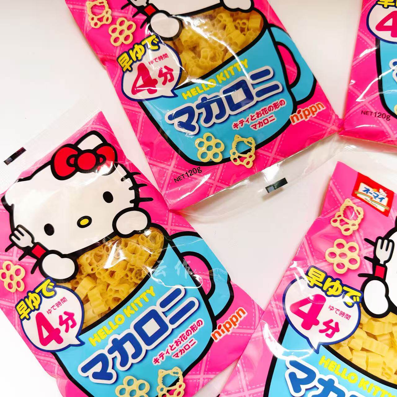 日本HelloKitty凯蒂猫通心粉儿童宝宝辅食营养卡通速食意大利面条