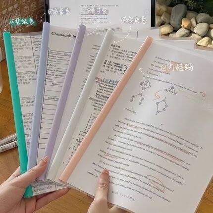 加厚抽杆夹a4资料夹拉杆夹文件夹大容量档案夹小学生用书皮书夹子
