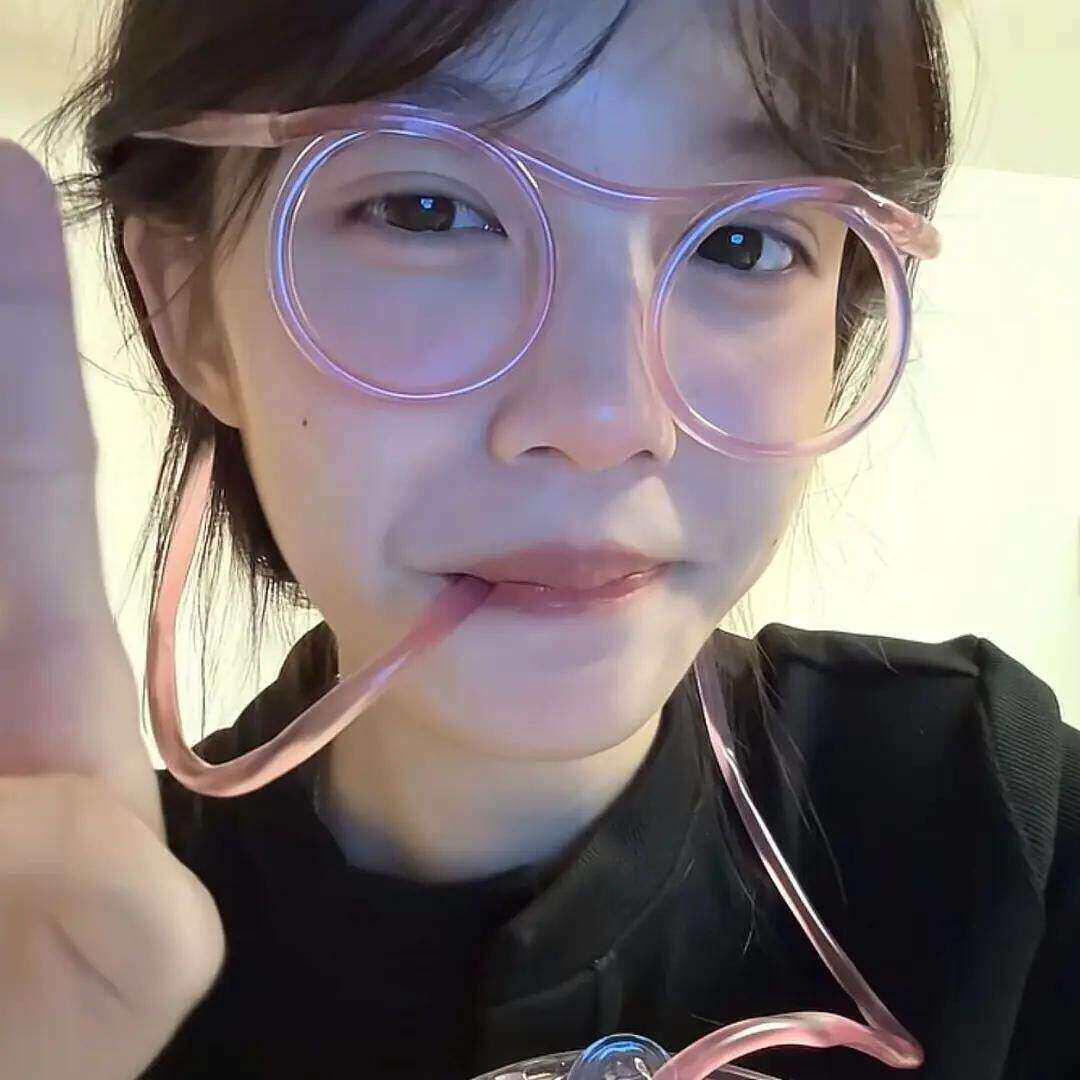 网红创意个性卡通眼镜吸