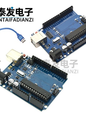 HOT UNO-R3开发板官方版本兼容arduino控制ATmega328P单片机模块