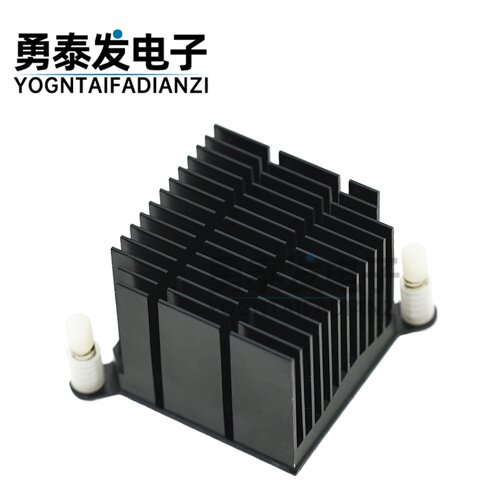 铝型材散热片散热器40x40x30mm对角孔距59mm剖沟表面阳极黑色 - 封面