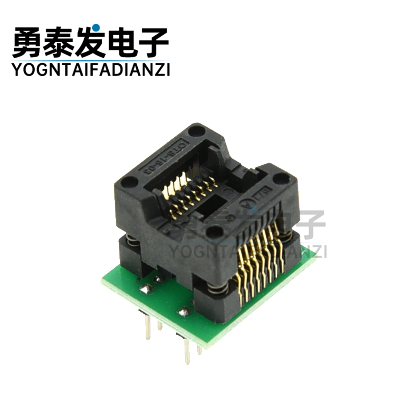 窄体SOP16烧录座 SOP16转DIP16适配座 OTS-16-1.27-03 IC测试座-封面