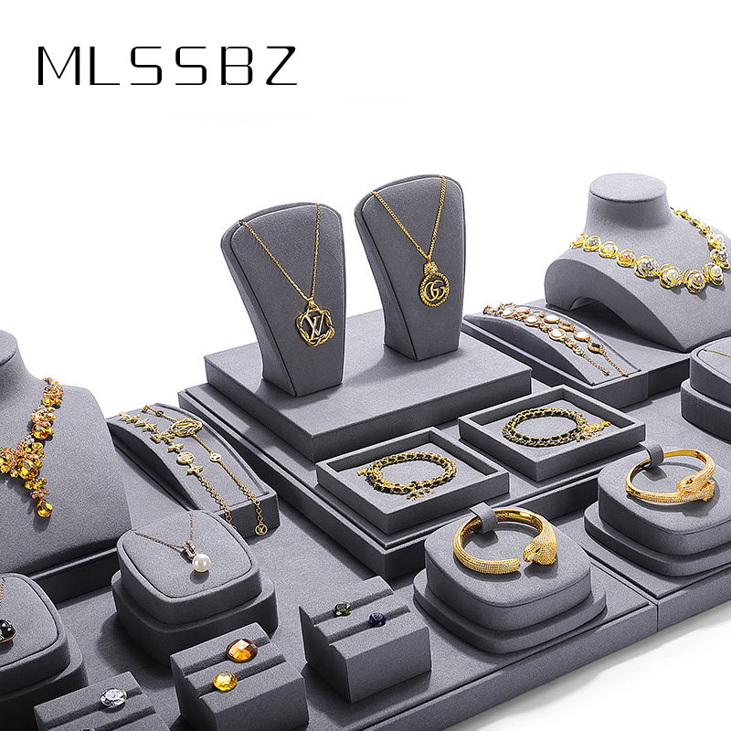 轻奢珠宝展示道具高级灰戒指项链手镯黄金玉器柜台饰品陈列首饰架,饰品/流行首饰/时尚饰品新,首饰展示架,淘宝优惠券,粉丝福利购,淘宝优惠卷