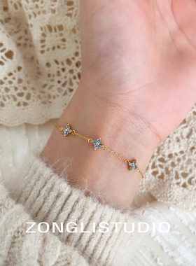 四叶草简约高级感精致设计手链