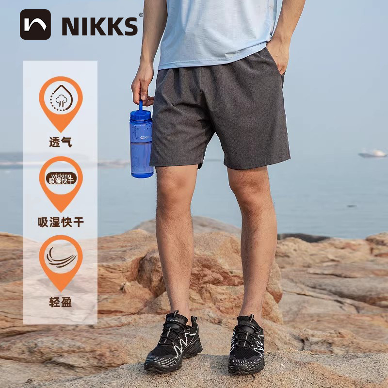 Nikko日高户外跑步短裤男夏季潮牌短裤速干薄款五分裤宽松裤,户外/登山/野营/旅行用品,速干裤,淘宝优惠券,粉丝福利购,淘宝优惠卷