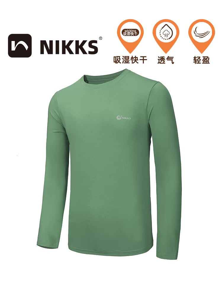 Nikko日高春季户外长袖跑步T恤男运动速干衣登山吸汗透气健身上衣,户外/登山/野营/旅行用品,速干T恤,淘宝优惠券,粉丝福利购,淘宝优惠卷