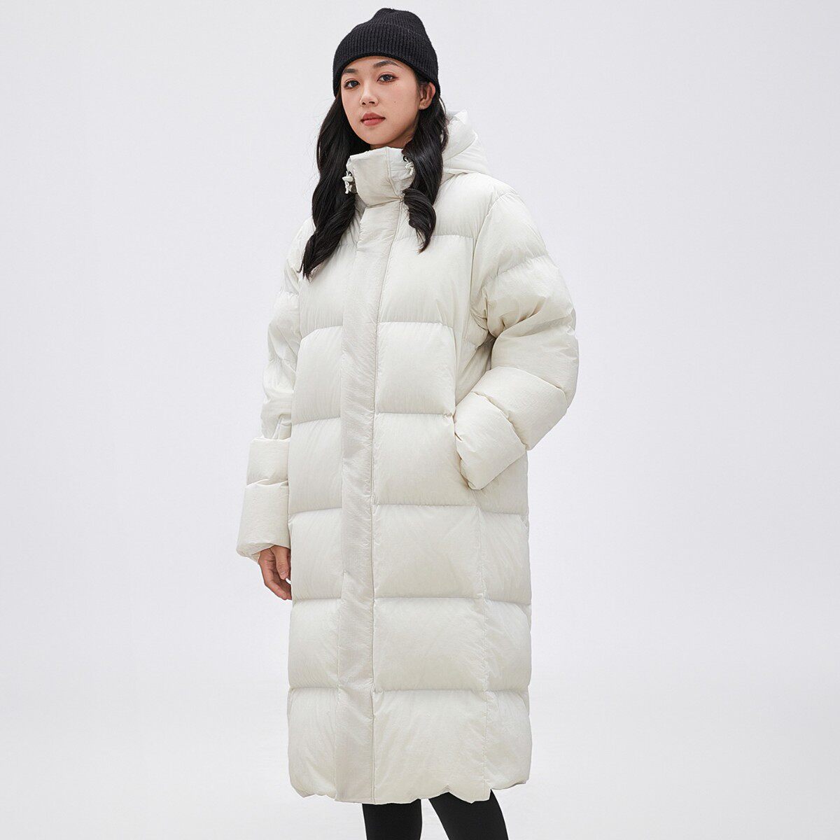 羽绒服男女同款中长款2026新极寒加厚保暖连帽情侣款冬装过膝团购