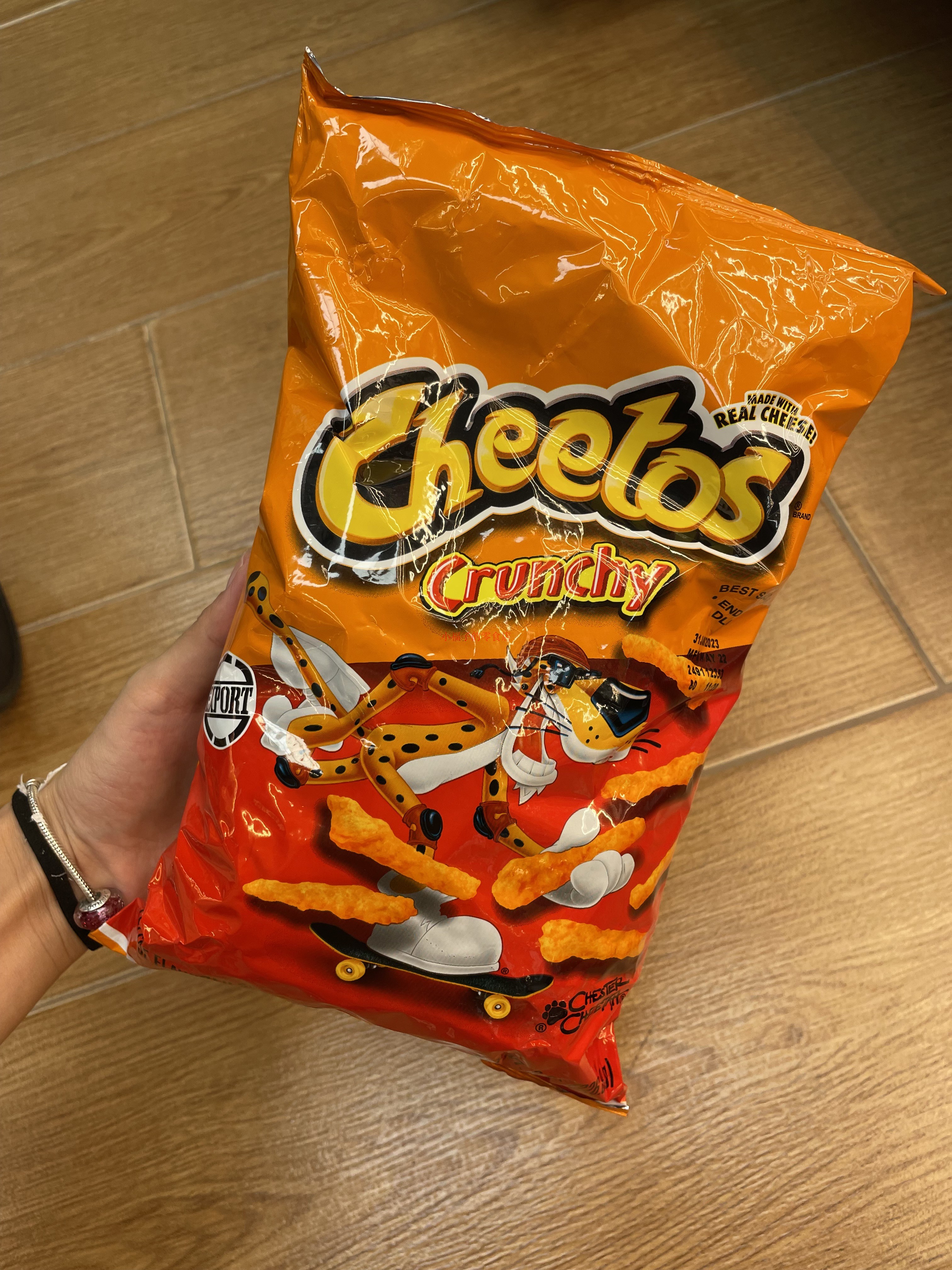 美国进口 CHEETOS墨西哥辣椒芝士脆脆粟米条薯条226.8g零食薯片