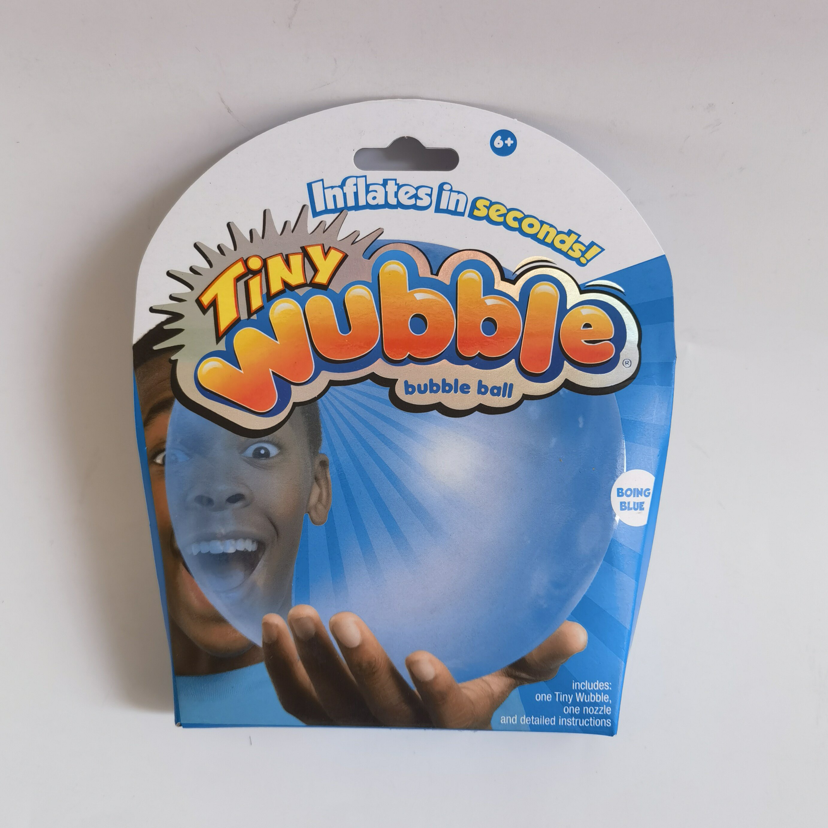 WUBBLE 해피 버블 어린이를위한 3 인치 웨이브 빛나는 풍선 공 실내 및 실외 범퍼 버블 볼 장난감 세트