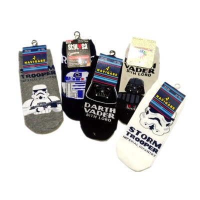 星球大战电影动漫人物时尚船袜子