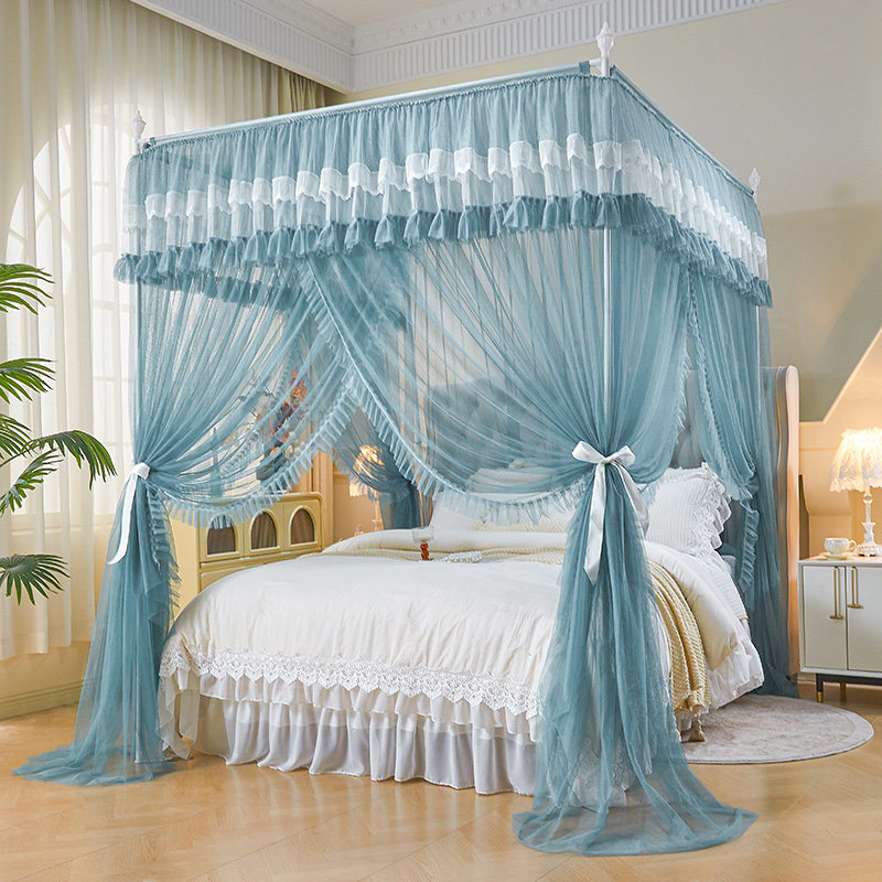 尚尚芊2026宫廷蚊帐加密网纱防蚊蕾丝花边家用蚊帐