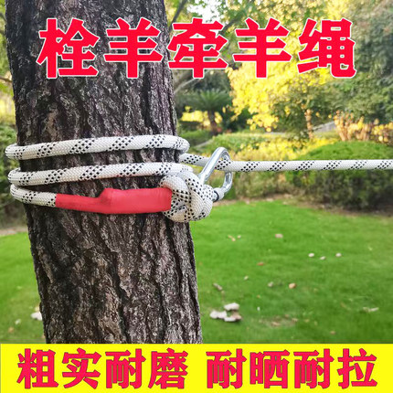 羊绳栓羊绳栓羊脖套加粗耐磨栓羊专用绳子羊脖圈养羊用牵引遛羊绳