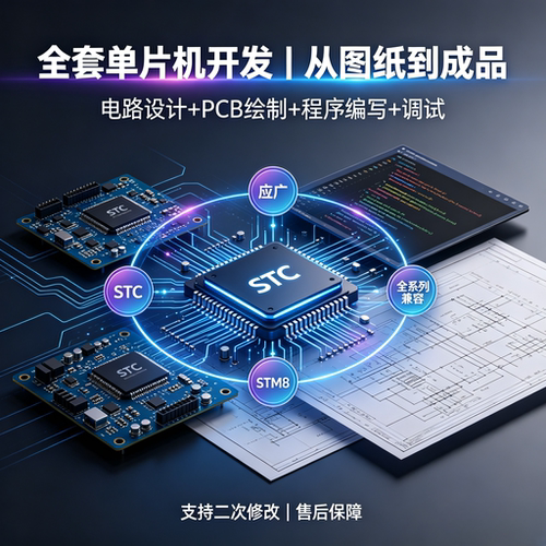 单片机设计程序编写开发板画图图纸绘制