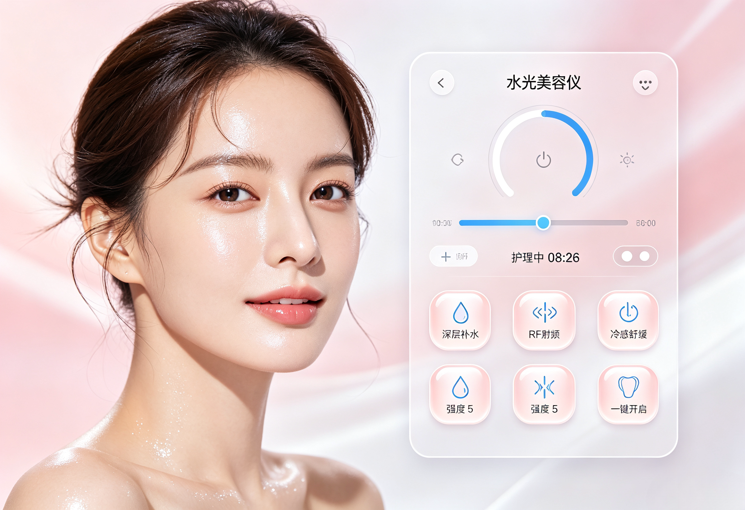 商用UI界面设计桌面软件美容仪UI设计