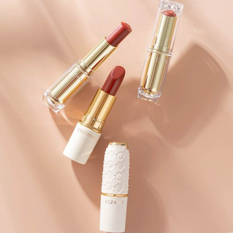 CEZANNE倩诗丽白胖子口红金管
