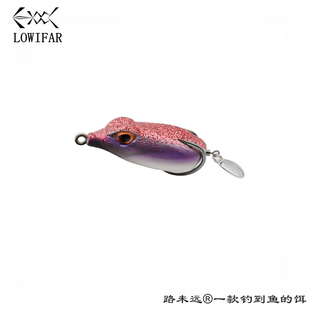 路亚雷强打黑双钩蛙搏斗蛙亮片蛙 大眼雷蛙路亚黑鱼蛙 5CM/12.5G
