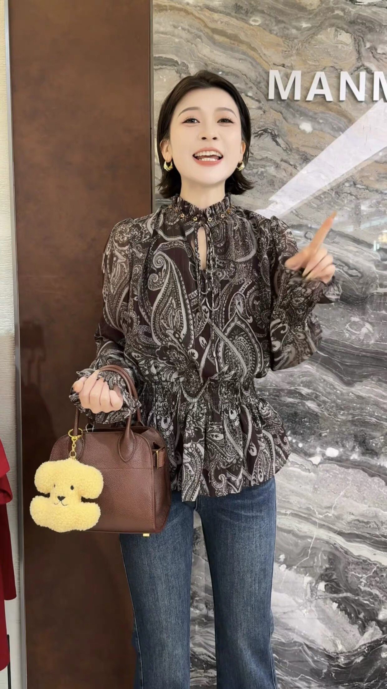 欧货正品2026早春新款时尚百搭显瘦气质高雅长袖乔其纱衬衫上衣女