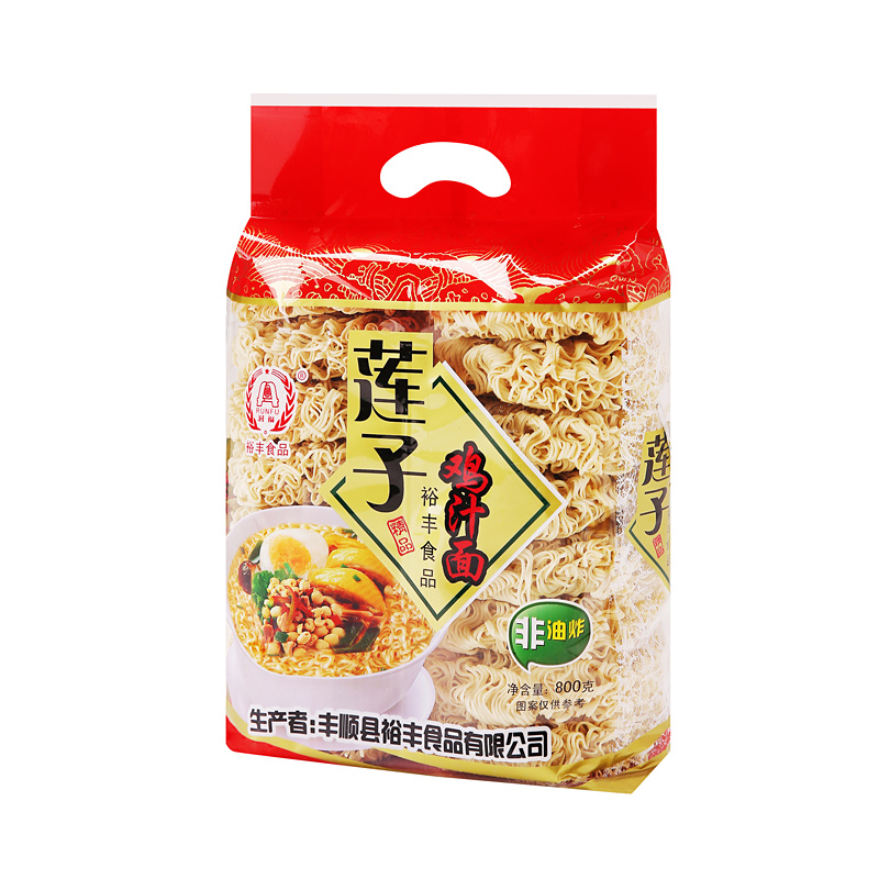 润福非油炸莲子面火锅麻辣烫大碗面 营养早餐方便面汤面 拌面袋装