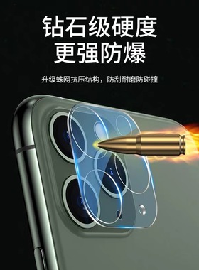 适用于苹果16PROMAX镜头膜高清后摄像头钢化膜14PRO/13背保护膜