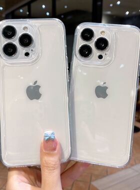 太空透明手机壳适用苹果16PRO全包精孔iphone8P防摔软壳保护TPU套16e