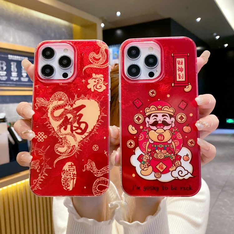 2025新年壳适用VIVOX200PRO蛇年喜庆红色手机壳Y78/S19发财保护套