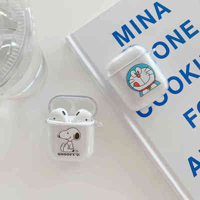 苹果卡通透明蓝牙保护套